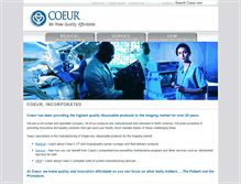 Tablet Screenshot of coeurinc.com